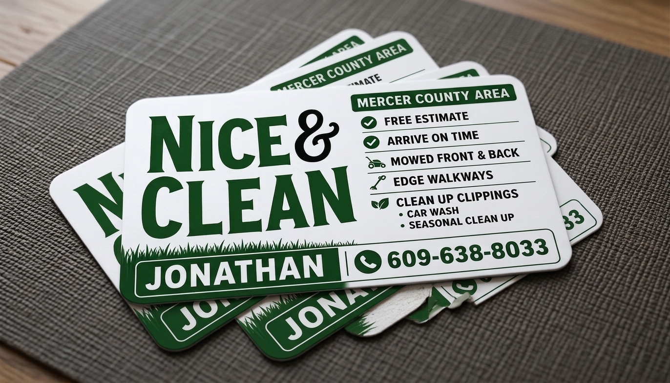 Nice & Clean Business Card — Printing