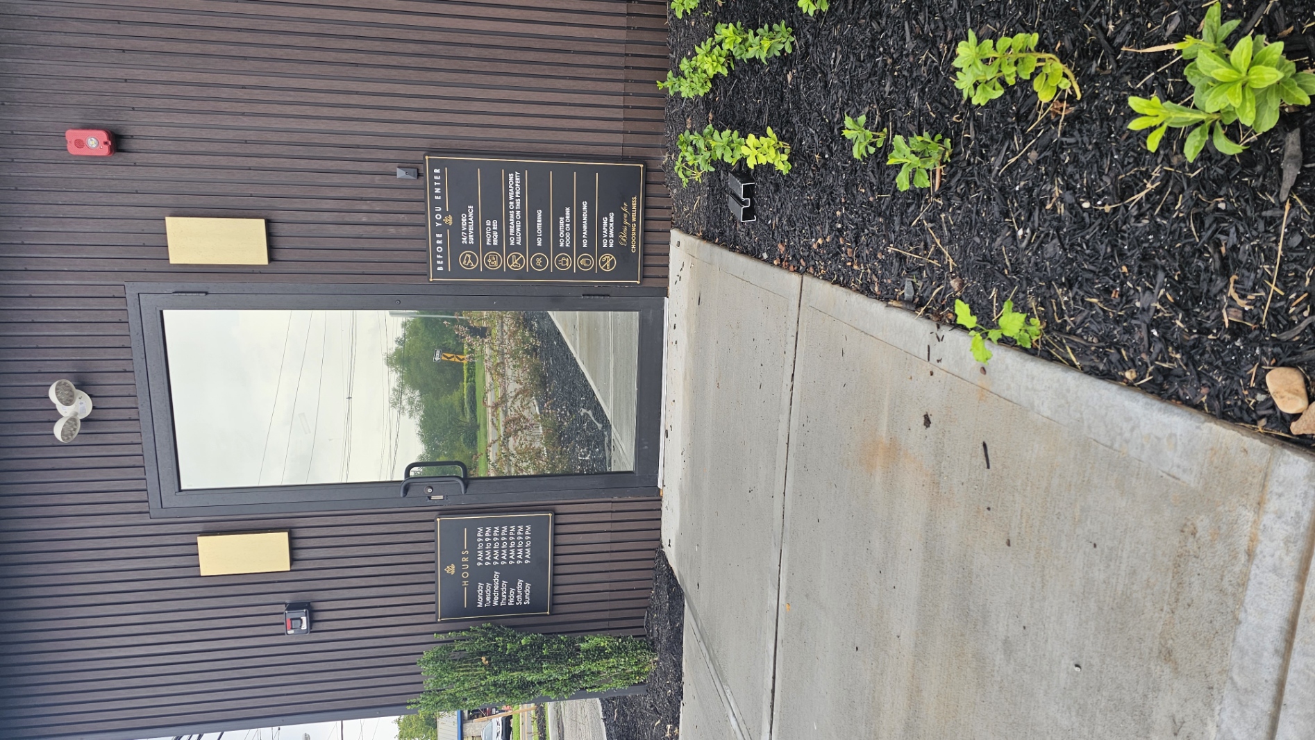 Bless Wellness Black Gold Sign Outdoor 6 — Signs & Banners
