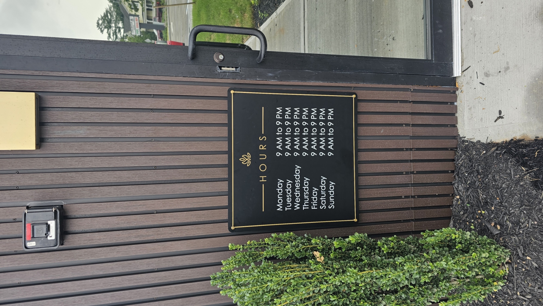 Bless Wellness Black Gold Sign Outdoor 8 — Signs & Banners