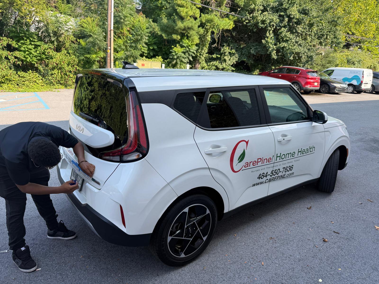 CarePine Car Branding — Signs & Banners